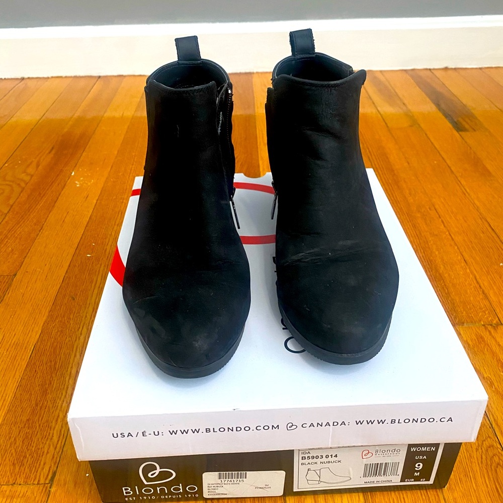 Black Blondo Size 9 Waterproof Booties